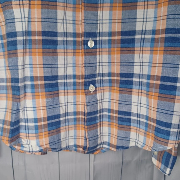 Abercrombie & Fitch muscle plaid button down shirt - Picture 5 of 9